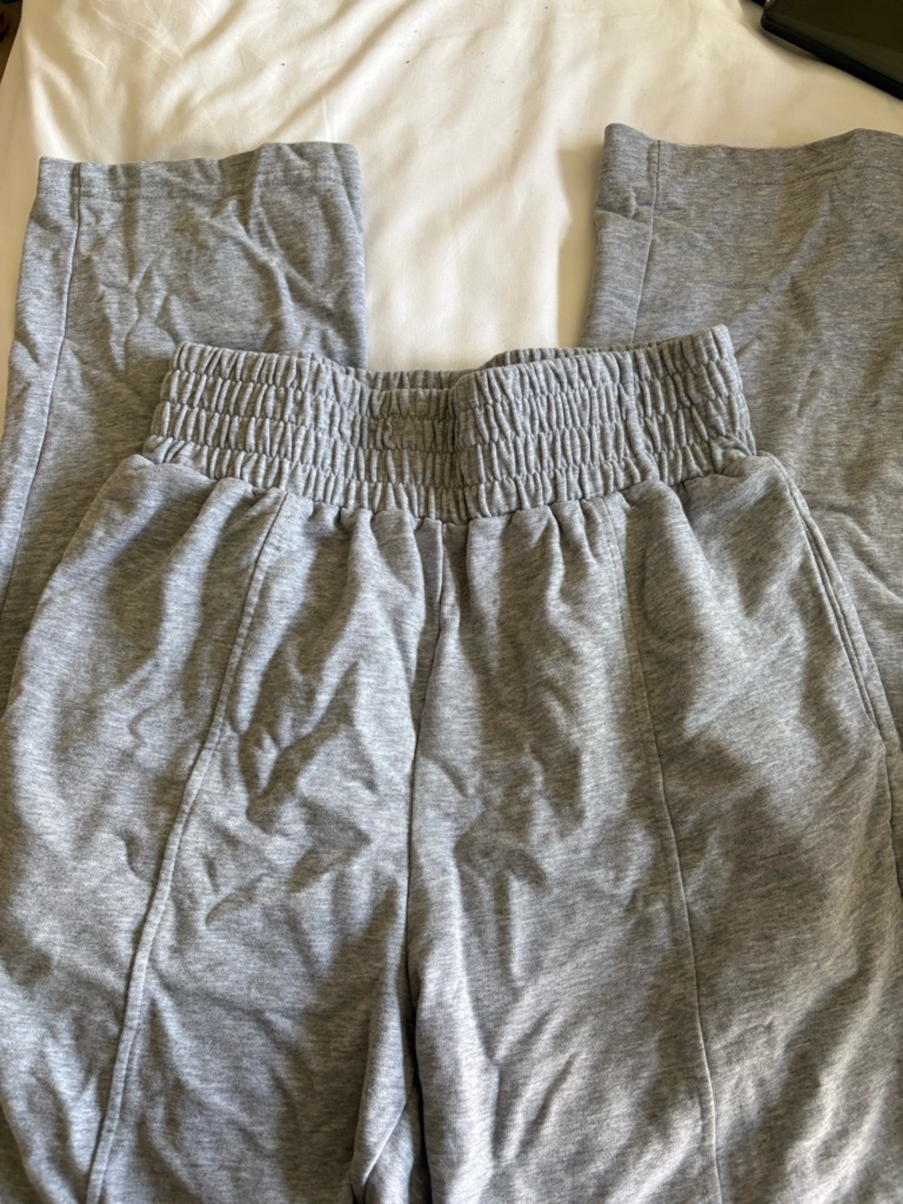 Amazon Women's Wide Leg Pull-On Pants in Gray